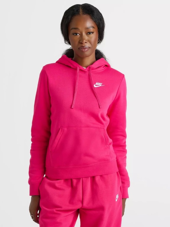 Nike Tops - Nike Sportswear Club Fleece Pullover Hoodie Pink XS